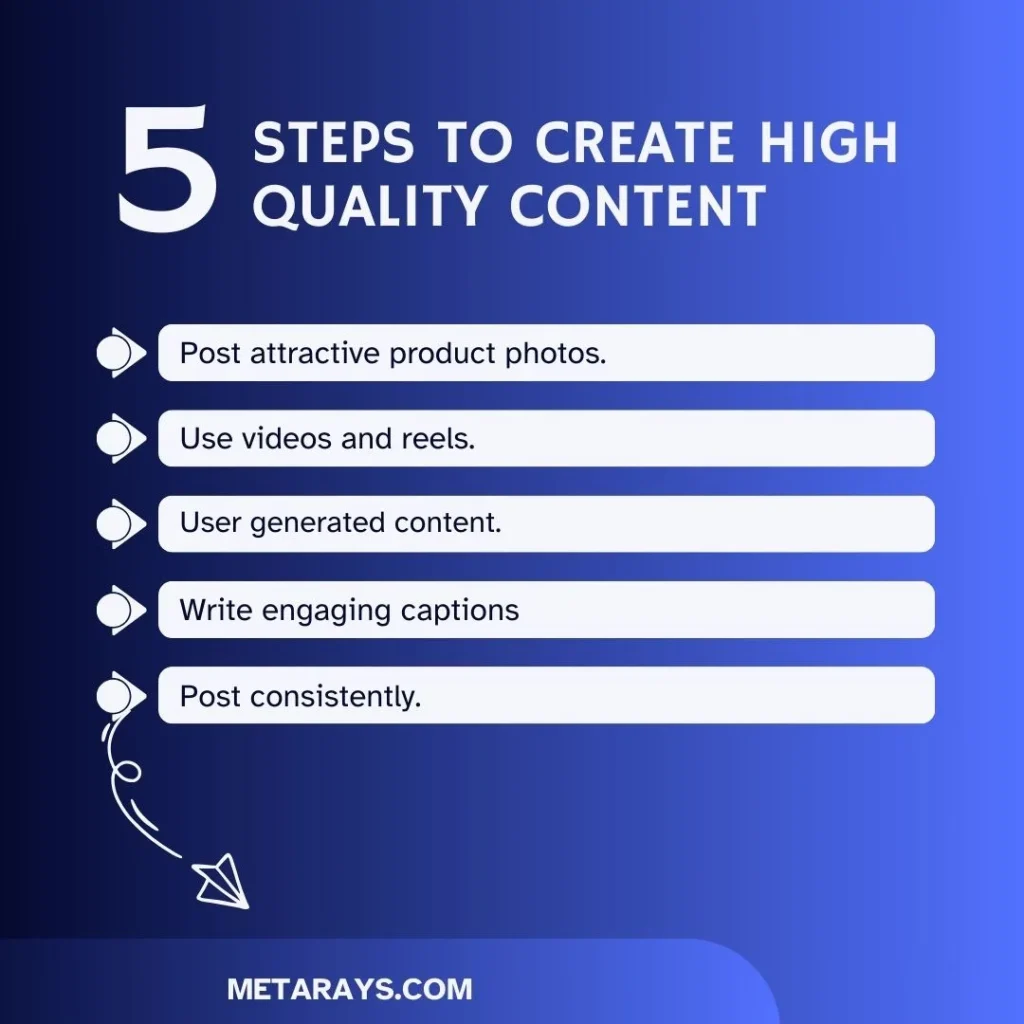 5 steps to create high quality content for instagram