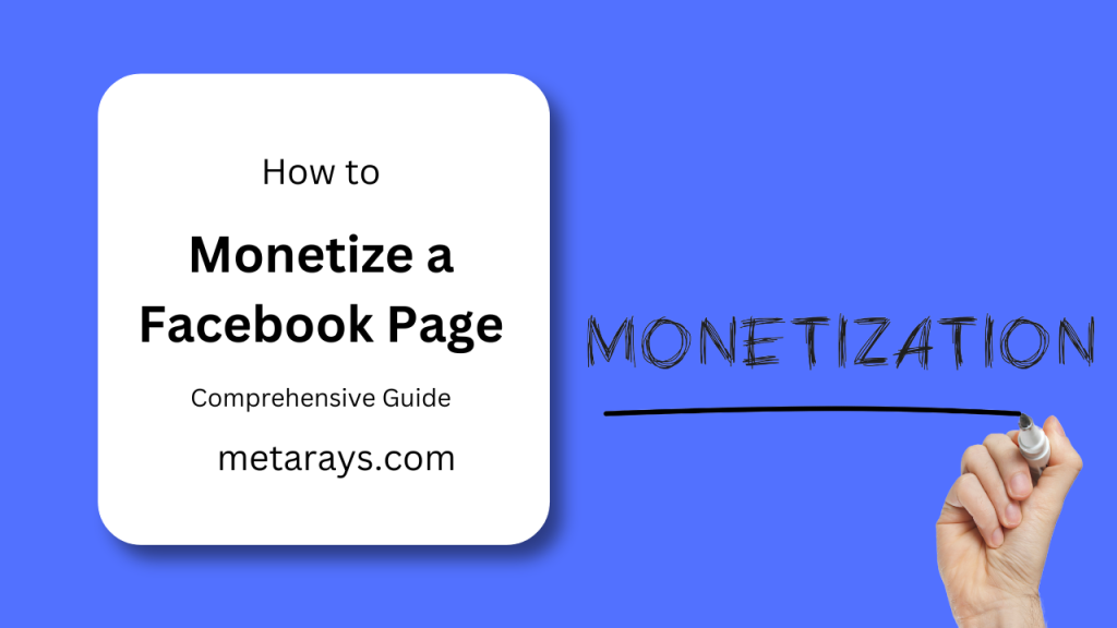 how to monetize facebook page