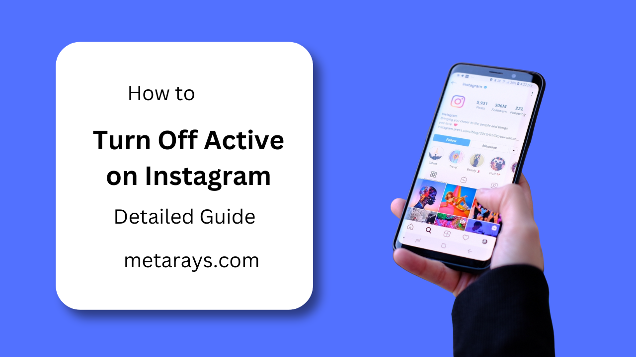 how to turn off active on instagram