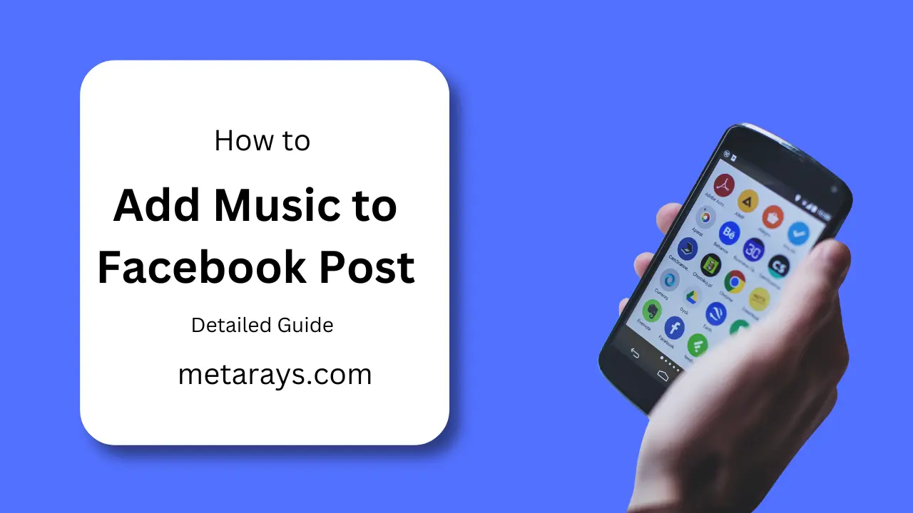 how to add music to facebook post